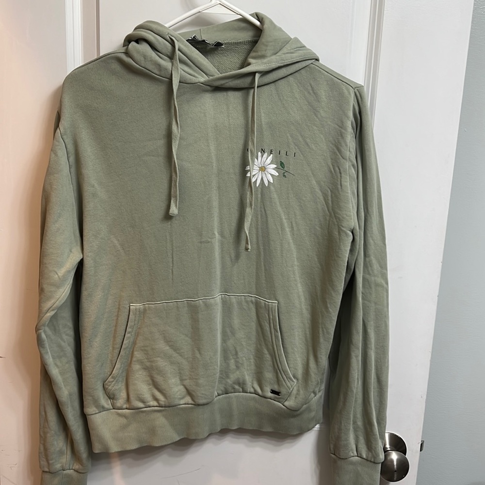 Olive green O’Neill surf sweatshirt from Tilly’s.